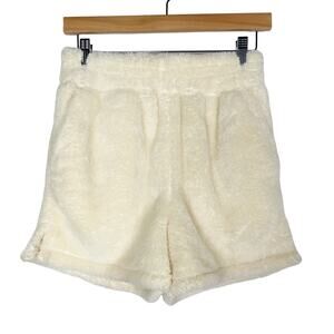 Apparis XXS/ XS Cream Teddy Sherling Sherpa Pull On Shorts Lounge Cozy Casual